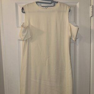 White off the shoulder tank dress